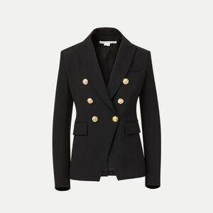 Veronica Beard Black Miller Double-Breasted Women's Dickey Blazer size 18